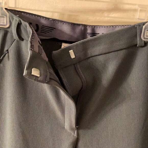 TUFFRIDER ZIP FRONT KNEE PATCH BREECHES 32 LOW RISE SMOKE GREY - Picture 6 of 7